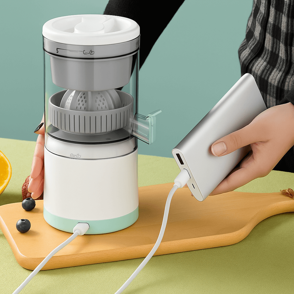 Electric Citrus Juicer – USB Rechargeable, Portable & Compact, Ideal for Fresh Juicing