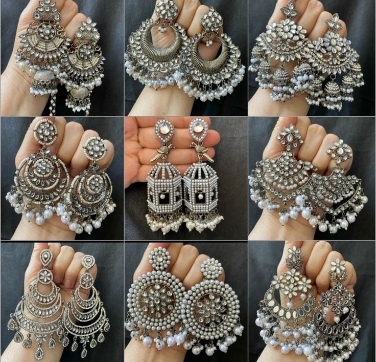 Premium Silver Oxidized Jhumka Collection – Designer Earrings for Daily pair of 9
