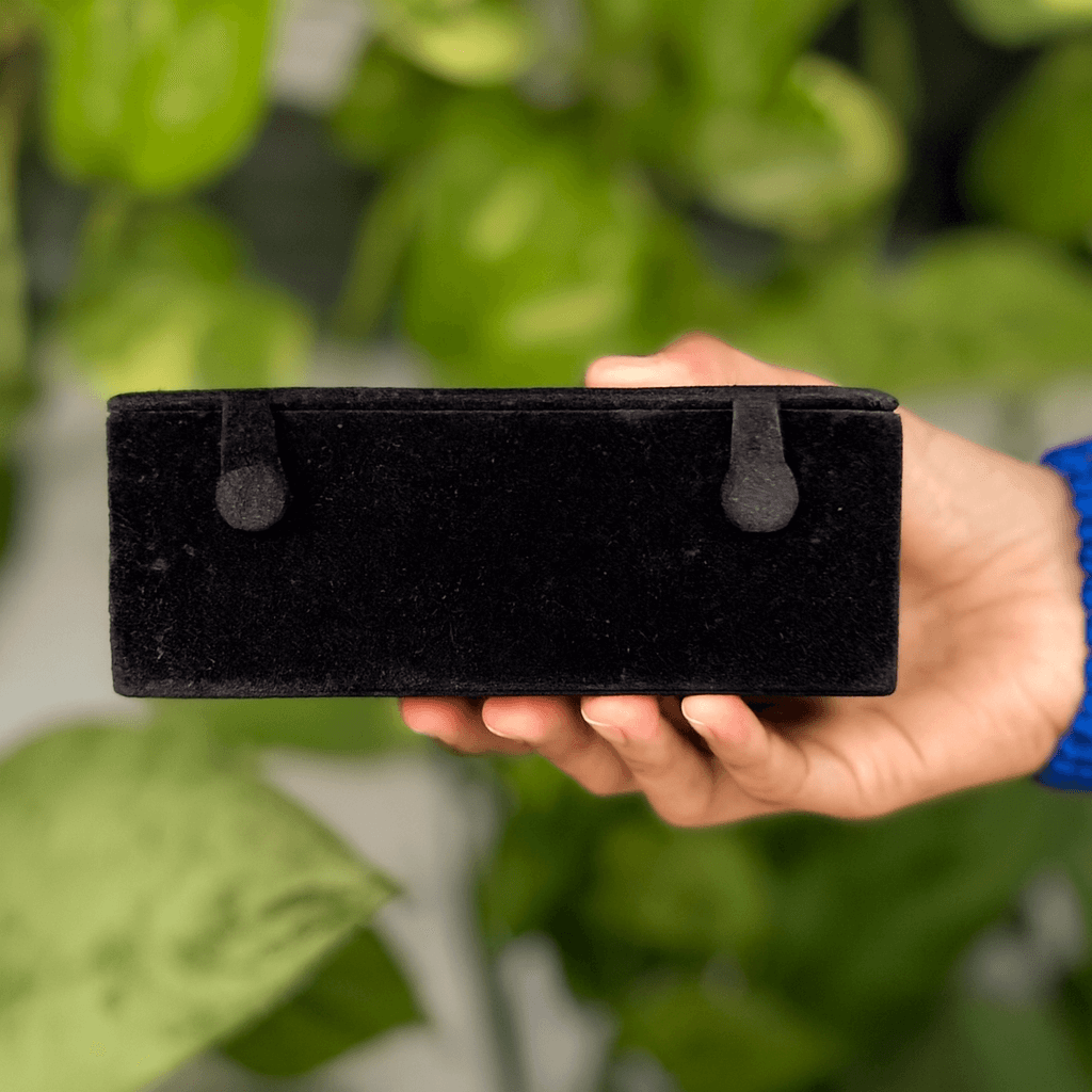 Set of 12 Premium Oxidized Designer Stud Earrings + Folding Jewelry Box